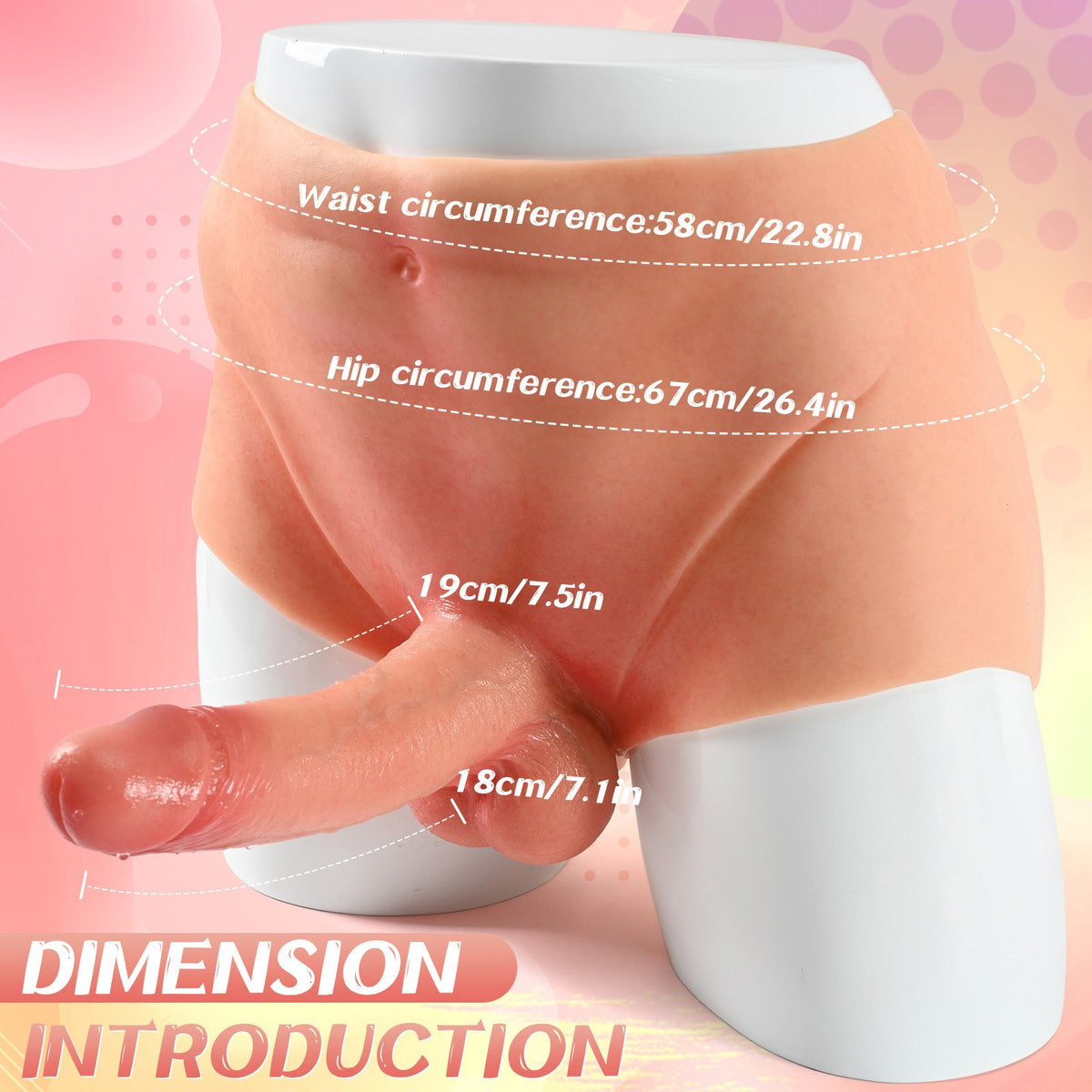 Wearable Strap-On Dildo – TPE & Silicone, Anatomical Fit, Discreet Shipping