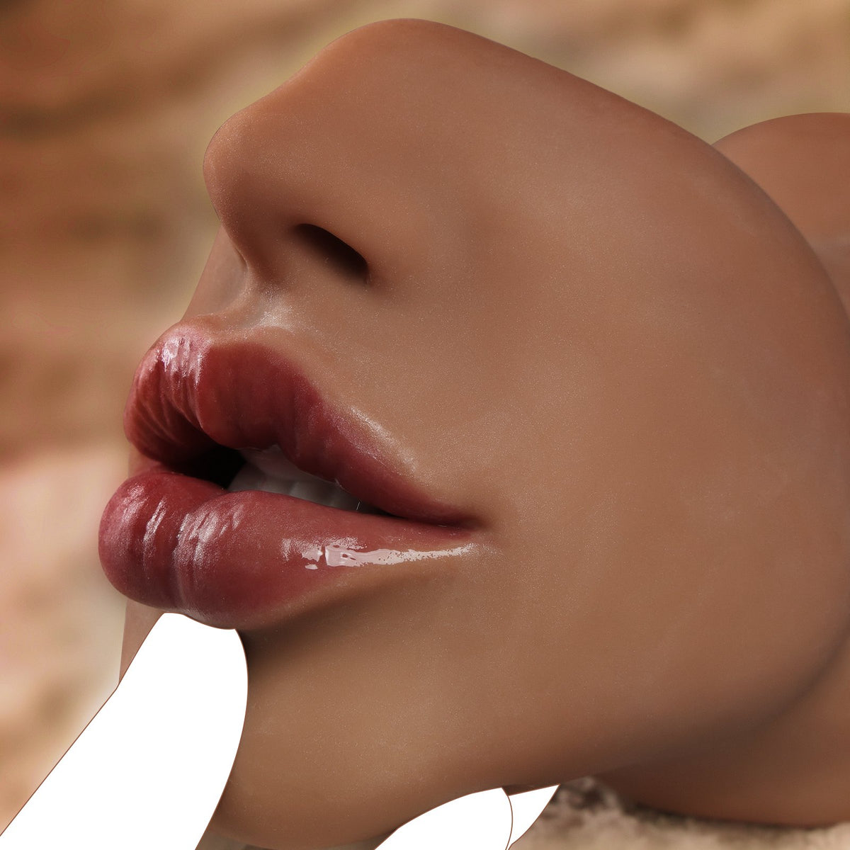 Dual-Channel Silicone Stroker – Mouth & Vagina | 100% Pure Silicone